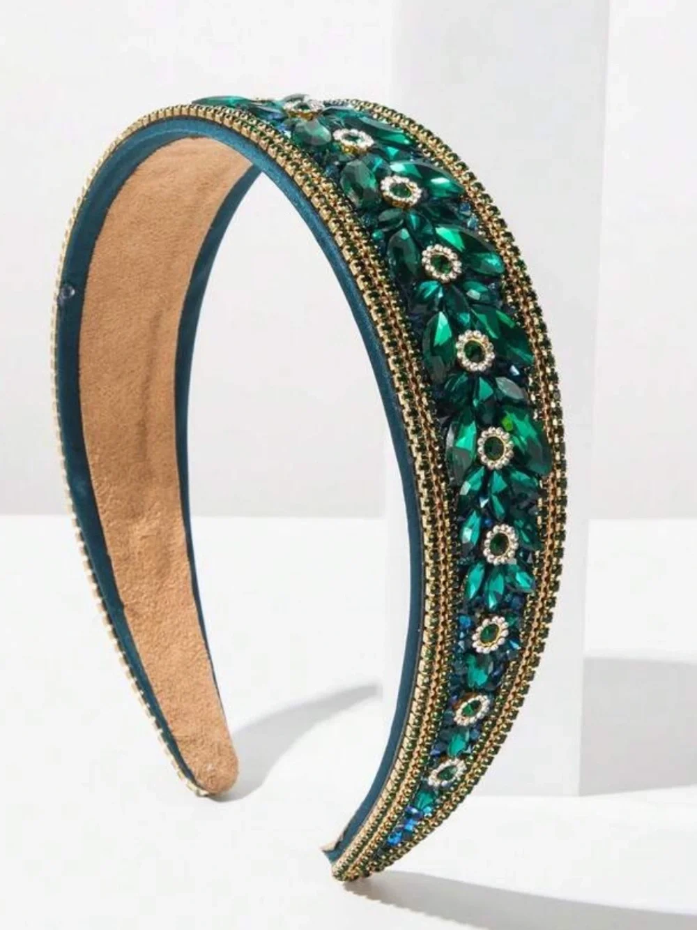 Embellished green‎ Crystal Headband